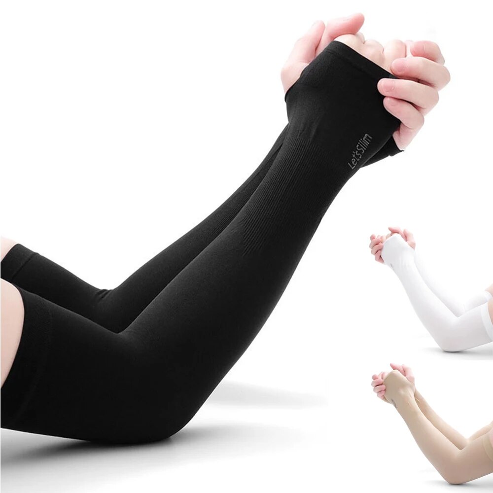Esports Gaming Arm Sleeve - 엄지 구멍이있는 1 쌍 팔 보호대