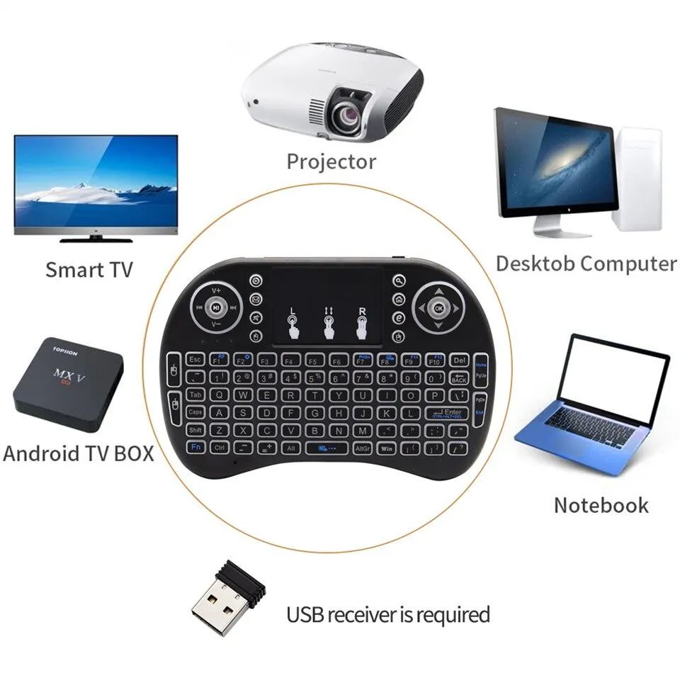 안드로이드 TV 박스 PC 스마트 TV용 I8 2.4G - Keyboard Tenkeyless 리뷰 및 가격