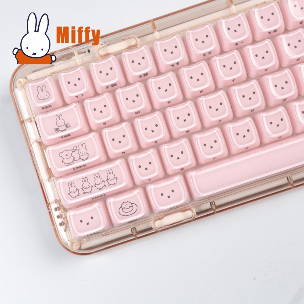 Kawaii Miffy Keycaps 귀여운 토끼 키  - Keyboard Tenkeyless 리뷰 및 가격