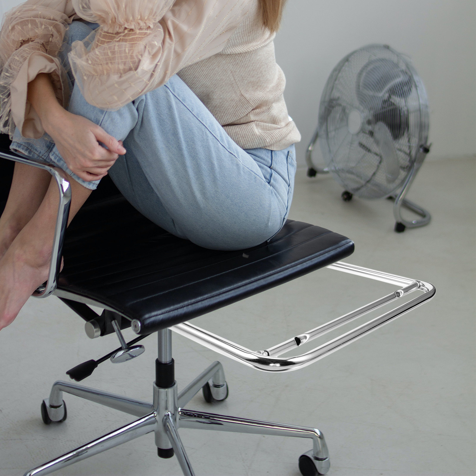 1Pcs 발 받침대 스테인레스 스틸 일체형 전기 도금  - Footrest Under Desk 리뷰 및 가격
