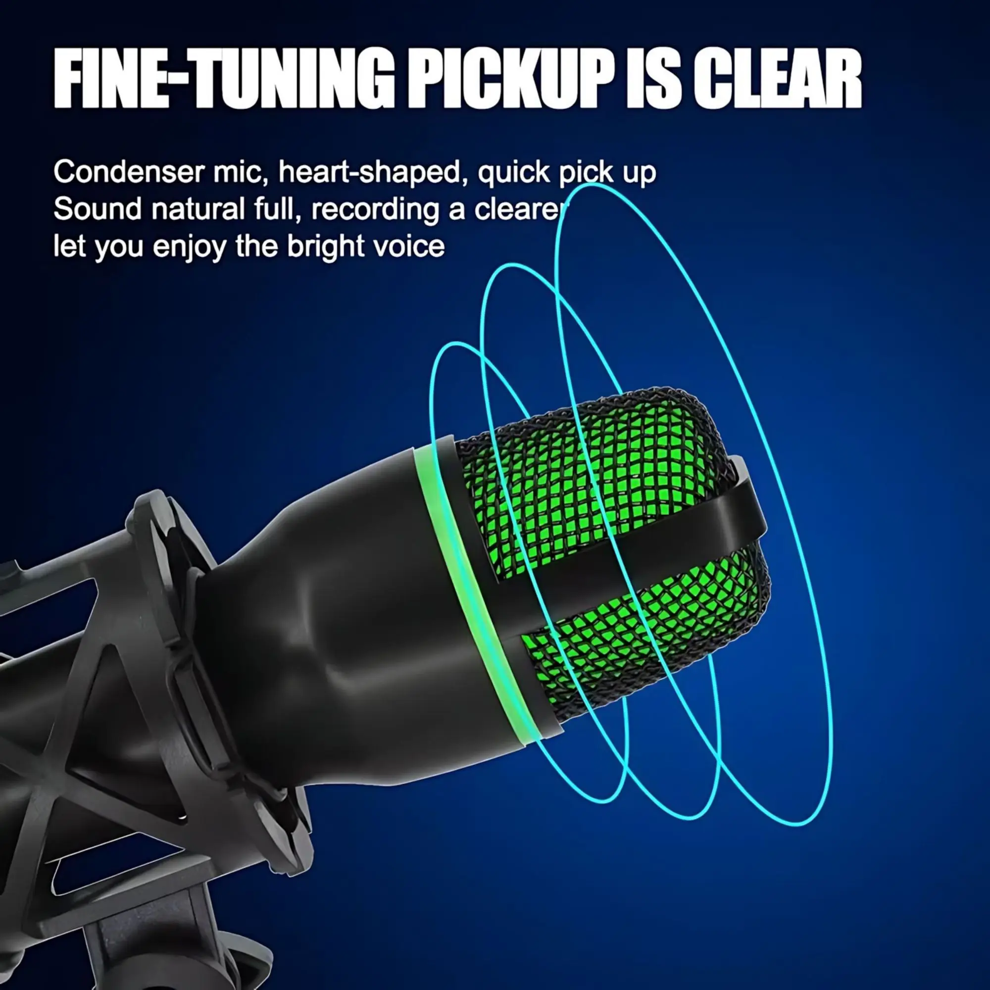 삼각대 스탠드가 포함된 RGB 조명 마이크 키트, 유튜 - Streaming Mic Condenser 리뷰 및 가격