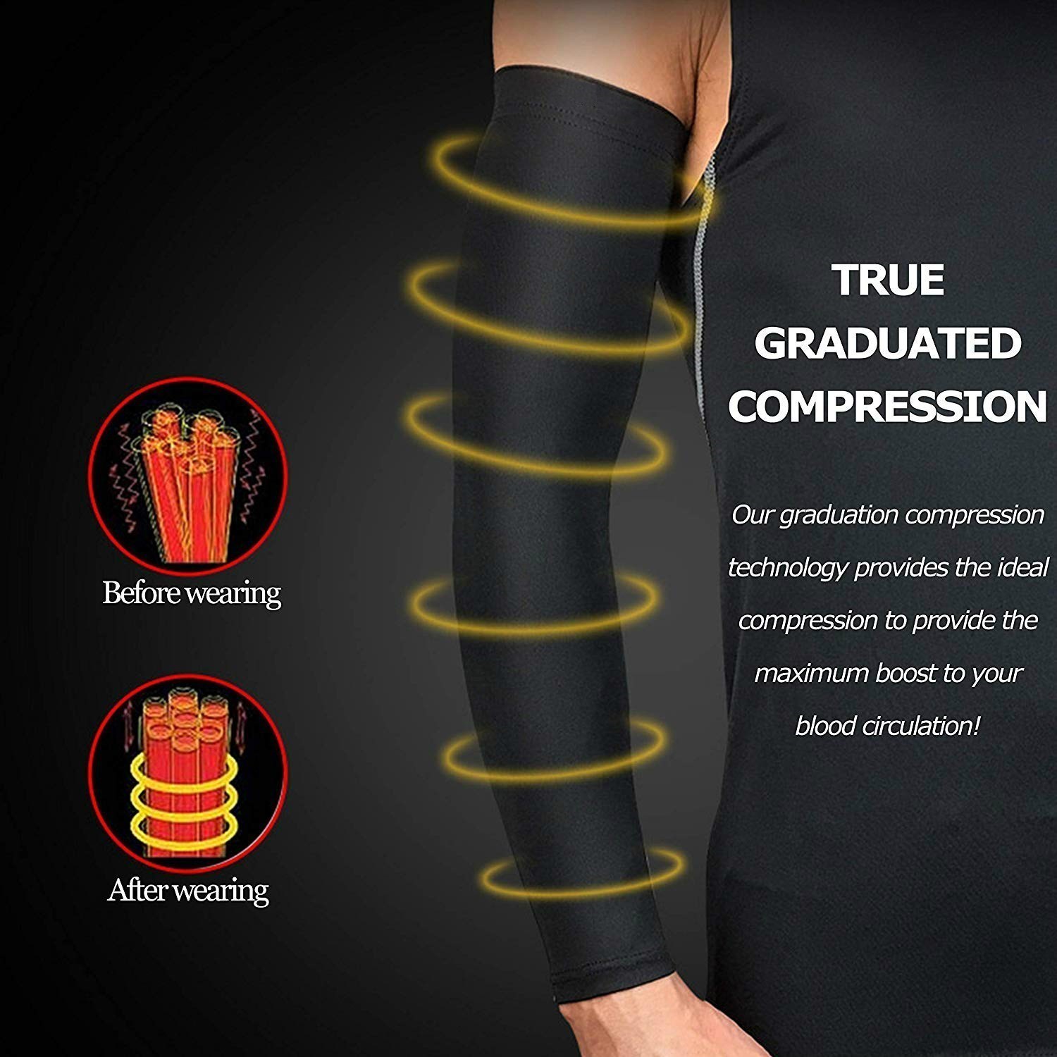 WOSWEIR 스포츠 암 압축 슬리브, 농구 사이클링  - Esports Gaming Arm Sleeve 리뷰 및 가격