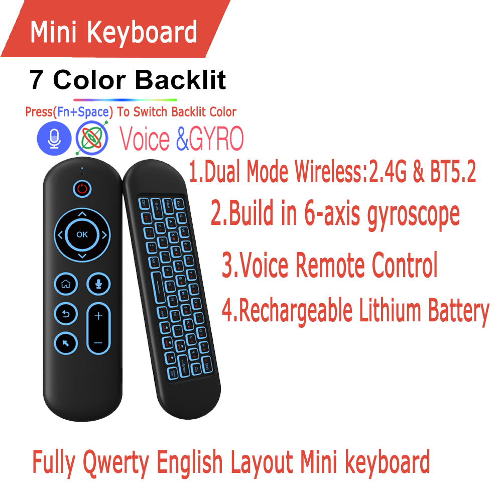 원격 제어 에어 마우스 음성 자이로 스코프 7 색 백라 - Keyboard Tenkeyless 리뷰 및 가격